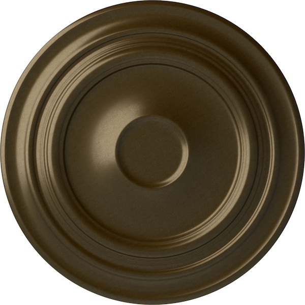 Ekena Millwork Giana Ceiling Medallion (Fits Canopies up to 7 7/8"), Hand-Painted Brass, 32 5/8"OD x 1 1/2"P CM32GIBRS - main